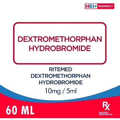 Ritemed Dextromethorphan Hydrobromide  10mg / 5ml 60ml-11226528