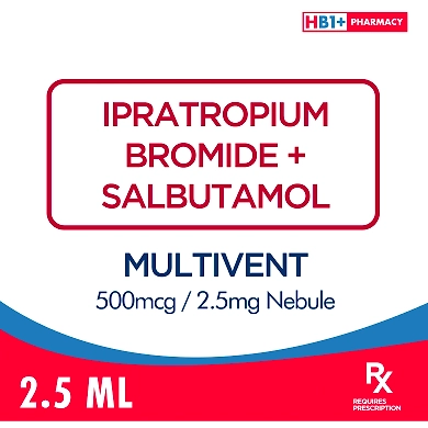 Multivent 500mcg / 2.5mg Nebule 2.5ml-11080161