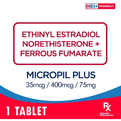 Micropil Plus 35mcg / 400mcg / 75mg Tablet-11087186