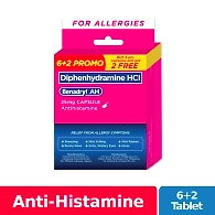 Buy 6+2 Benadryl AH 25mg Capsule