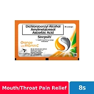 Strepsils Orange with Vitamin C Lozenge 8s