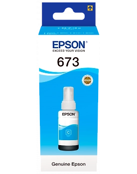 Genuine Epson 673 CYAN Ink For Epson L800 L805 L810 L850 L1800