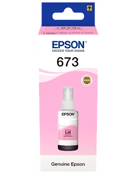 Genuine Epson 673 LIGHT MAGENTA Ink For Epson L800 L805 L810 L850 L1800