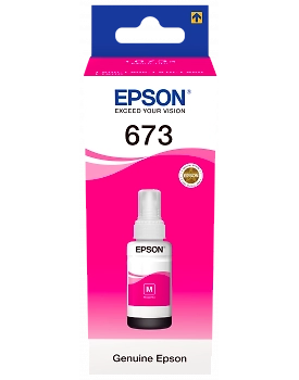 Genuine Epson 673 MAGENTA Ink For Epson L800 L805 L810 L850 L1800