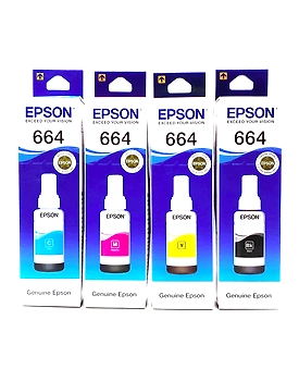Genuine Epson 664 Ink Set For Epson L100/L110/L130/L200/L210/L220/L300/L310/L350/L355/L360/L361/L365/L380/L385/L405/L455/L485/L550/L555/L565/L1300