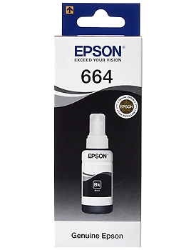 Genuine Epson 664 BLACK Ink For Epson L100/L110/L130/L200/L210/L220/L300/L310/L350/L355/L360/L361/L365/L380/L385/L405/L455/L485/L550/L555/L565/L1300