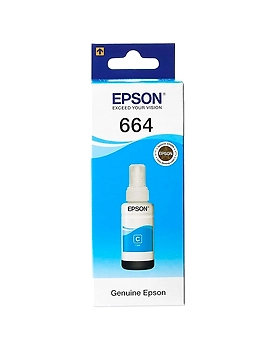 Genuine Epson 664 CYAN Ink For Epson L100/L110/L130/L200/L210/L220/L300/L310/L350/L355/L360/L361/L365/L380/L385/L405/L455/L485/L550/L555/L565/L1300