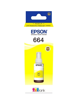 Genuine Epson 664 YELLOW Ink For Epson L100/L110/L130/L200/L210/L220/L300/L310/L350/L355/L360/L361/L365/L380/L385/L405/L455/L485/L550/L555/L565/L1300
