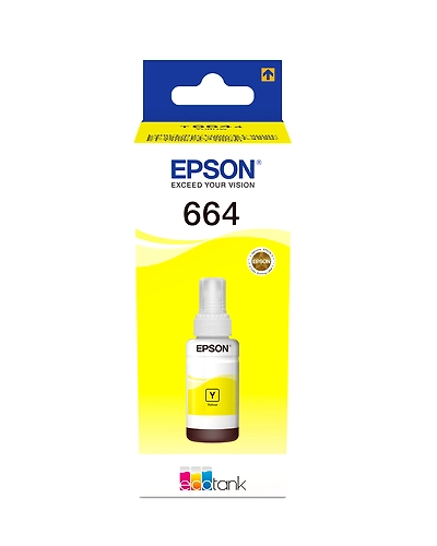 Genuine Epson 664 YELLOW Ink For Epson L100/L110/L130/L200/L210/L220/L300/L310/L350/L355/L360/L361/L365/L380/L385/L405/L455/L485/L550/L555/L565/L1300-664Y