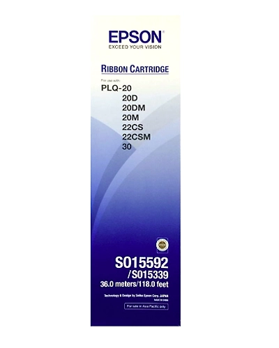 EPSON RIBBON CARTRIDGE (Pack of 3) FOR PLQ-20 20D 20DM 20M 22CS 22CSM 30 30M-PLQ20