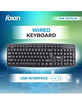 FOXIN FKB 102 PLUS Wired Keyboard