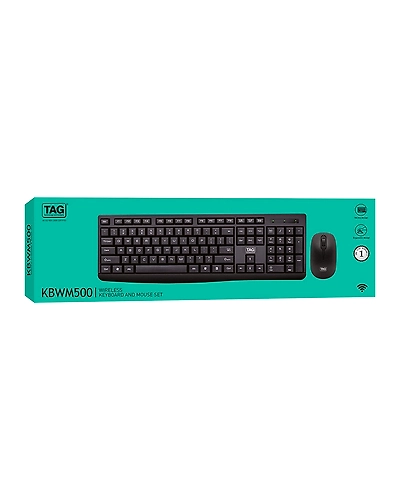 TAG KBWM500 Wireless Keyboard and Mouse Set-KBWM500