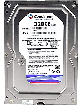 CONSISTENT INTERNAL SATA HARD DRIVE 320GB