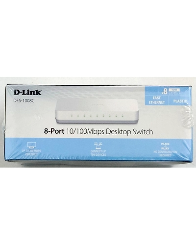 DLINK DES 1008C 8 PORT 10/100 DESKTOP SWITCH-DES1008