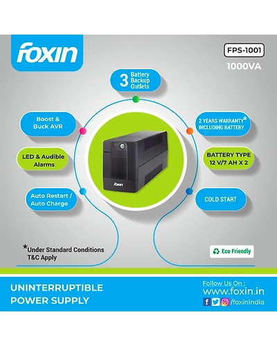 FOXIN UPS FPS-1001 600W-FPS1001