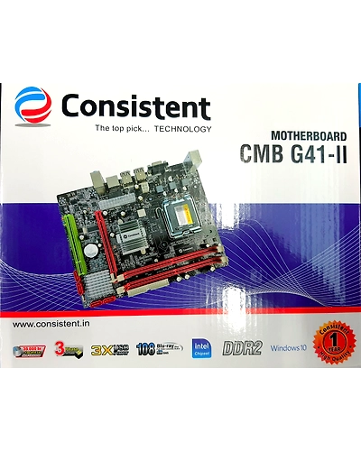 CONSISTENT CMB G41-II MOTHERBOARD DDR2-CMBG41