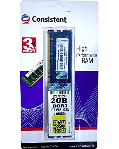CONSISTENT RAM 2GB DDR3 DT PC3 1333 FOR DESKTOP-C2GB3