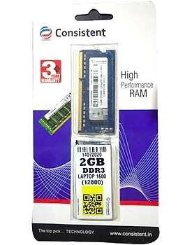 CONSISTENT RAM 2GB DDR3 1600 FOR LAPTOP