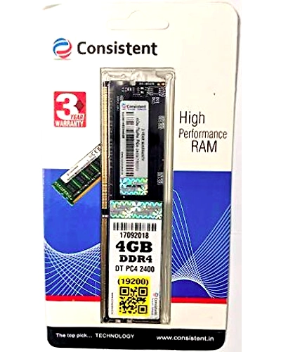 CONSISTENT RAM 4GB DDR4 DT PC4 2400 FOR DESKTOP-C4GB4
