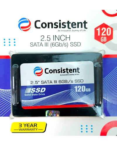 CONSISTENT 2.5 INCH SATA III (6Gb/s) SSD 120GB FOR DESKTOP-CSSD120