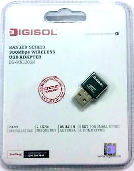 DIGISOL  DG-WN3300N 300MBPS WIRELESS USB ADAPTER