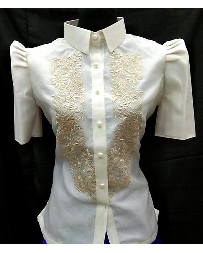 Mestiza Imelda Ladies Barong  Snail-ILBSNAIL