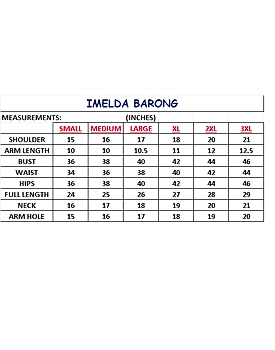 Mestiza Imelda Ladies Barong Small Floral