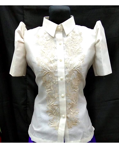 Mestiza Imelda Ladies Barong Long Floral-ILBLF-1