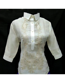 Ladies Barong 3/4 Close Neck