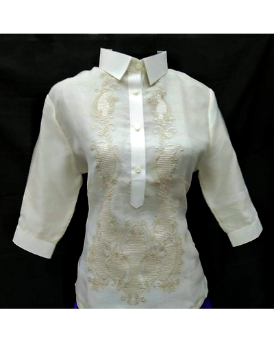 Ladies Barong 3/4 Close Neck-LBCN-1