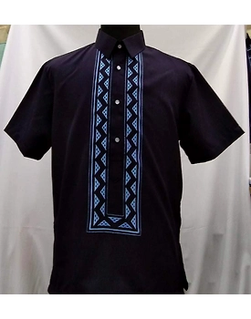 Hugo POLO BARONG Midnight Lt. Blue Thread A