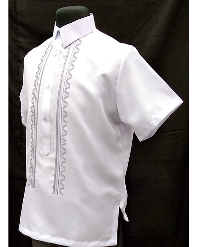 Miyaki POLO BARONG White Ziggy-XS-2