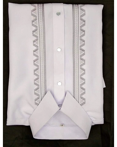Miyaki POLO BARONG White Ziggy-XS-3