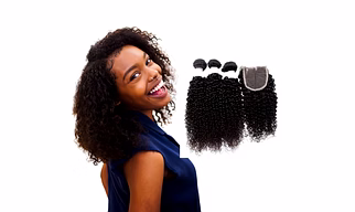 Premium Weft Curly Human Hair Extensions - Indian Temple Cut Remy Hair