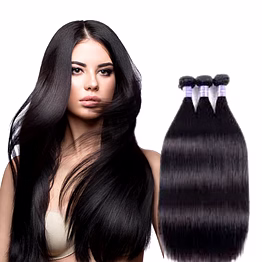 luxurious remy straight human hair - weft straight hair extension
