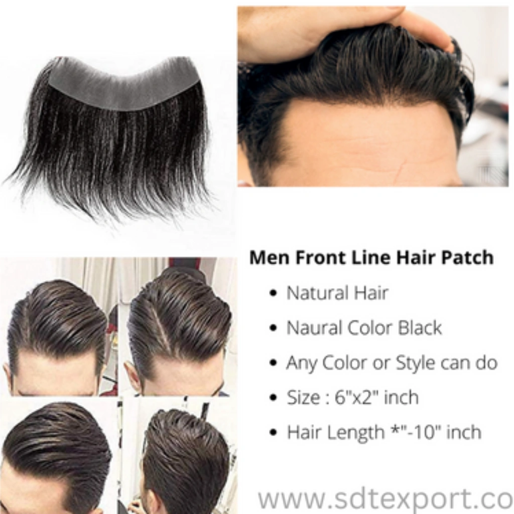 Men's front line hair system-Natural Brown-2