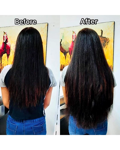 U-tips Hair Extension-Natural Black-22-3