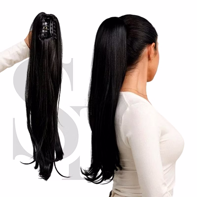 luxury ponytail hair extension - natural human hair