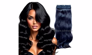 3 Clips Ear to Ear Natural Black Hair Volumizer – Instant Volume & Natural Length