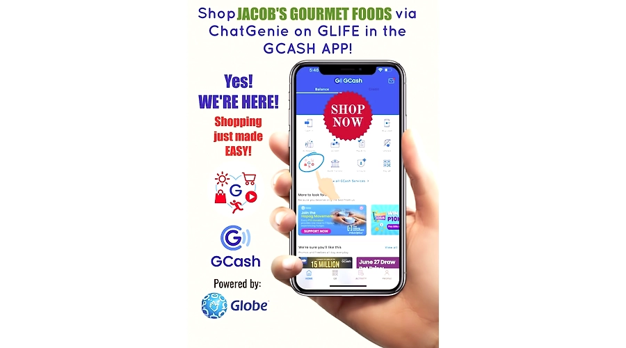 JACOB'S GOURMET FOODS ON GCASH WITH GLIFE ! HURRY SHOP NOW !