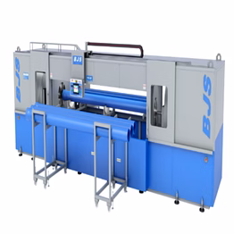bjs double head, automatic pipe threading machine