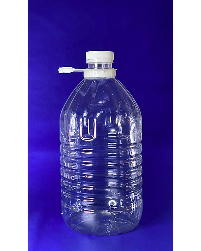 4 Liters 45mm Round Clear with Cap and Handle-4Liters45mmRoundClearwithcapandhandle