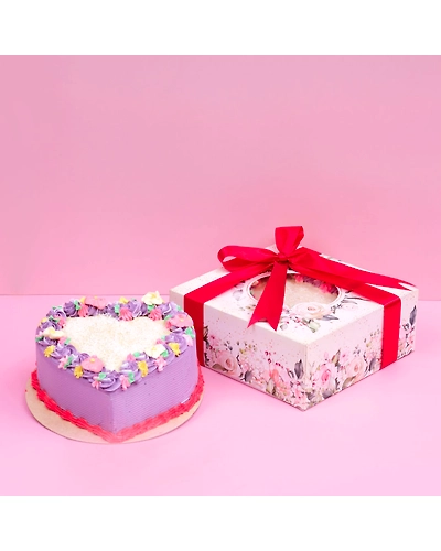 Ube White Chocolate Heart Cake-MD2024UBEWHITE8