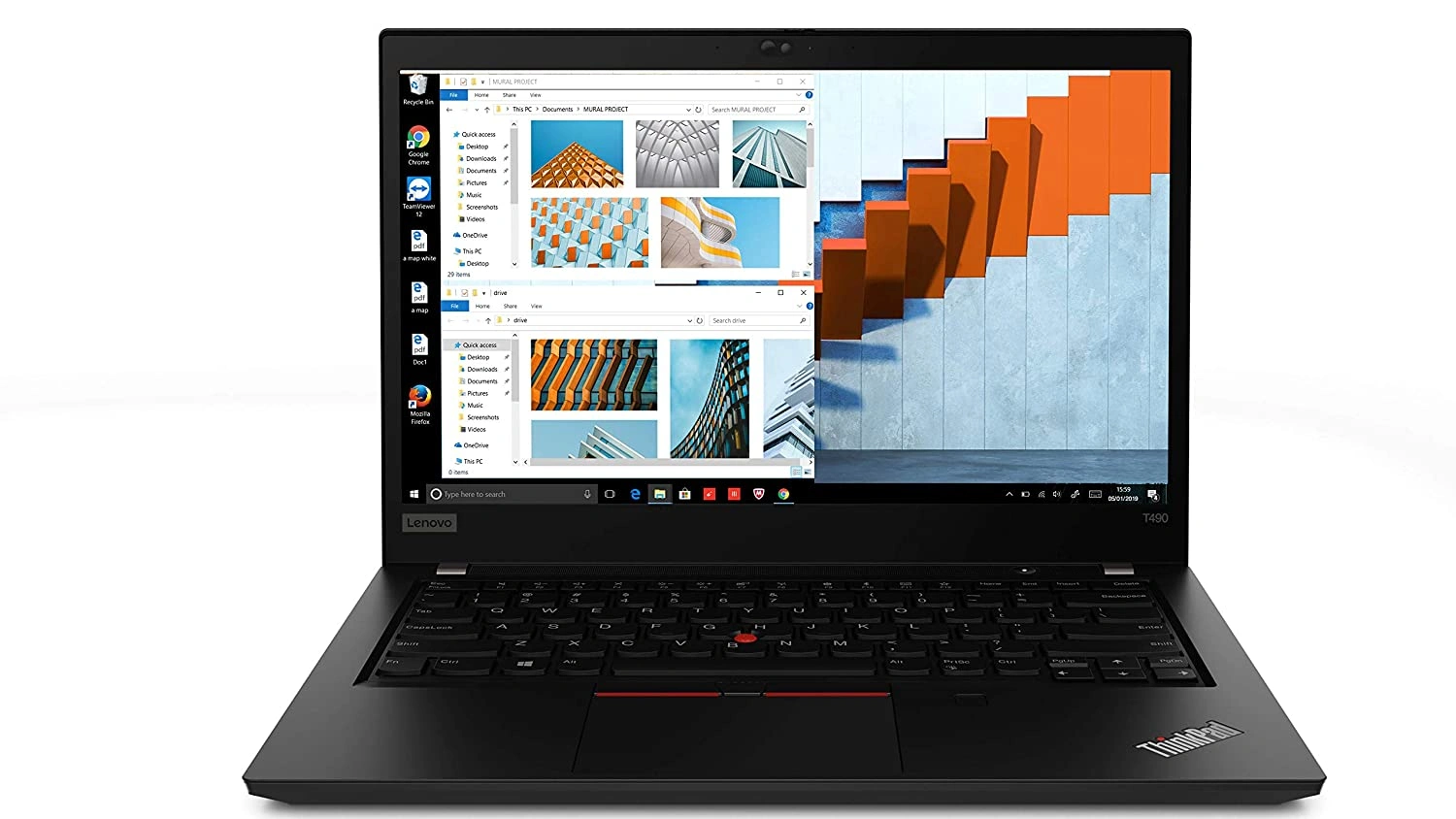 Lenovo ThinkPad T490 20RYS07R00 - Intel Core i7 10th Gen 14-inch FHD (1920x1080) IPS Thin and Light Laptop (16GB RAM / 512GB SSD/ Windows 10 Professional 64/ NVIDIA GeForce MX250 2GB/ Black/ 1.55Kg),-2