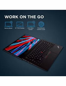 Lenovo ThinkPad E14 20RAS0D800 - Intel Core i3 10th Gen 14-inch Full HD Thin and Light Laptop (4GB RAM/ 1TB HDD/ DOS/ Black/ 1.69 kg),-5-sm