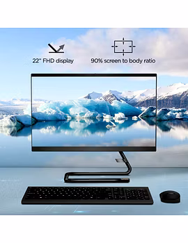 Lenovo IdeaCentre A340 (F0EB00CQIN) - 21.5-inch Full HD IPS All-in-One Desktop (10th Gen Intel Core i3/8GB/1TB HDD/Windows 10/Integrated Intel UHD Graphics), Business Black-6-sm