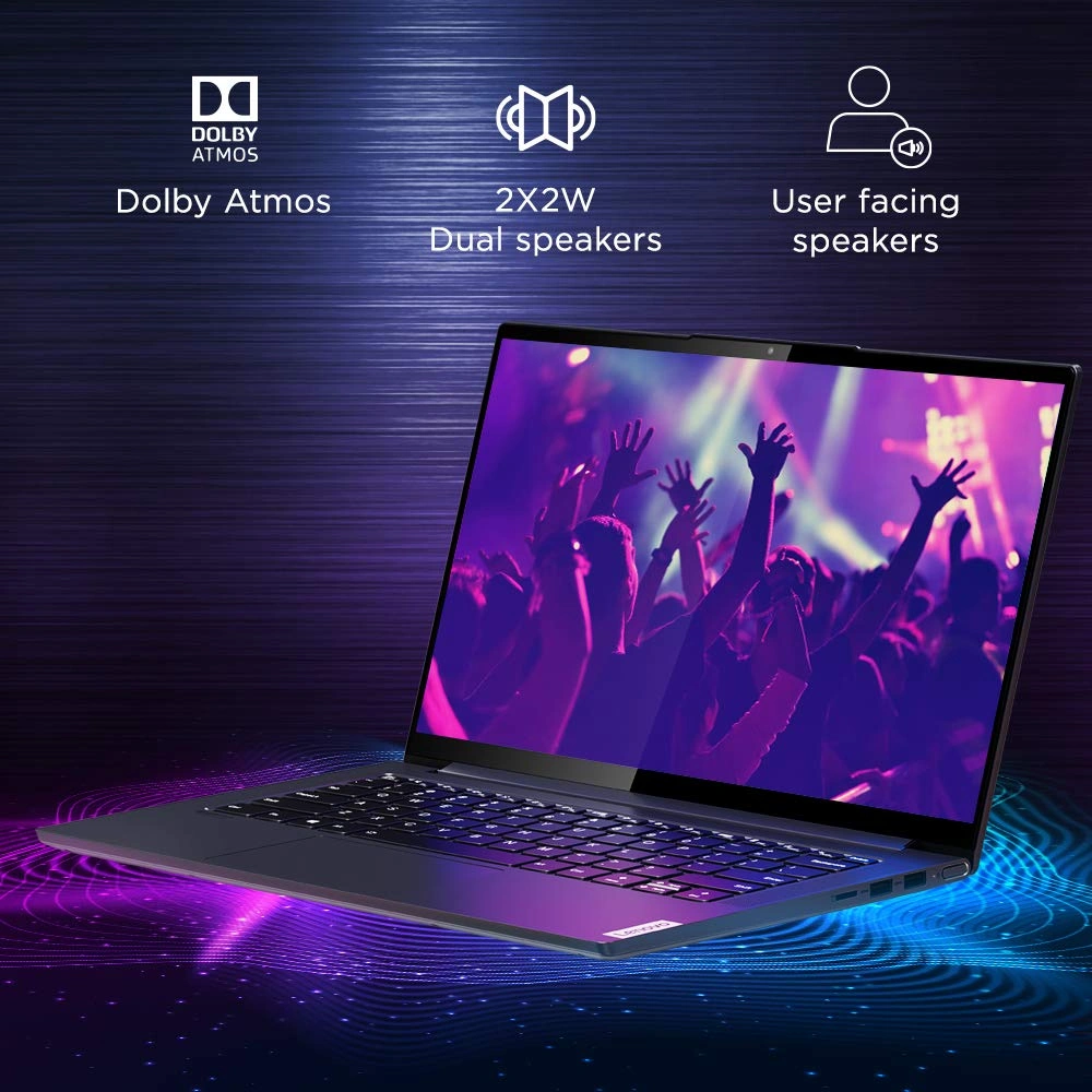 Lenovo Yoga Slim 7i 82A1009LIN - 10th Gen Intel Core i5 14 inch Full HD IPS Thin and Light Laptop (8GB/512GB SSD/Windows 10/MS Office 2019/NVIDIA MX350 2GB GDDR5 Graphics/Slate Grey/1.55Kg),-5