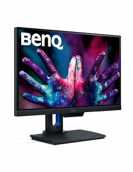 BenQ PD2500Q 25 inch 2K DesignVue Designer Monitor, 1440p QHD, IPS, 100% Rec.709 and sRGB, Factory Calibrated, Eye-Care, Anti-Glare, Ultra Slim Bezel Design, Height Adjustable, HDMI, DP- Black-1-sm