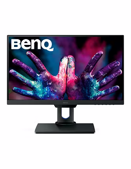BenQ PD2500Q 25 inch 2K DesignVue Designer Monitor, 1440p QHD, IPS, 100% Rec.709 and sRGB, Factory Calibrated, Eye-Care, Anti-Glare, Ultra Slim Bezel Design, Height Adjustable, HDMI, DP- Black-PD2500Q-sm
