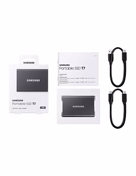 Samsung T7 1TB Up to 1,050MB/s USB 3.2 Gen 2 (10Gbps, Type-C) External Solid State Drive (Portable SSD) Grey(MU-PC1T0T)-4-sm